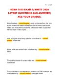 SCMH 1010 EXAM 5&semi; WHITT 2026  LATEST QUESTIONS AND ANSWERS&vert;  ACE YOUR GRADES&period; 