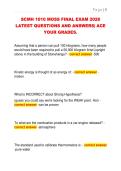 SCMH 1010 MOSS FINAL EXAM 2026  LATEST QUESTIONS AND ANSWERS&vert; ACE  YOUR GRADES&period; 