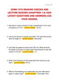 SCMH 1010 READING CHECKS AND  LECTURE QUIZZES &lpar;CHAPTERS 1-6&rpar; 2026  LATEST QUESTIONS AND ANSWERS&vert; ACE  YOUR GRADES&period;