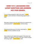 SCMH 1010 &vert; LAB QUIZZES 2026  LATEST QUESTIONS AND ANSWERS&vert;  ACE YOUR GRADES&period; 