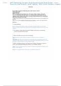 D077 Marketing Concepts Study Questions And Study Guide &vert;  Questions And Answers&comma; Latest Update &vert; 100&percnt; Correct Answers &vert; Graded