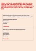 Florida Fire Officer 2 - Study Guide EXAM 2026-2027 ACTUAL  COMPLETE REAL EXAM QUESTIONS AND CORRECT ANSWERS  &lpar;VERIFIED ANSWERS&rpar; ALREADY GRADED A&plus; &sol; NEWEST EXAM &sol;  JUST RELEASED&excl;&excl; LATEST UPDATEACTUAL TEST BANK EXAM   2026   
