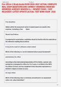 Fire Officer 2 Study Guide EXAM 2026-2027 ACTUAL COMPLETE  REAL EXAM QUESTIONS AND CORRECT ANSWERS &lpar;VERIFIED  ANSWERS&rpar; ALREADY GRADED A&plus; &sol; NEWEST EXAM &sol; JUST  RELEASED&excl;&excl; LATEST UPDATEACTUAL TEST BANK EXAM  2026 