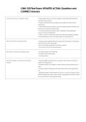 CMN 120 Final Exam UPDATED ACTUAL Questions and  CORRECT Answers