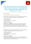 CMAA Practice Test &num;1 & &num;2 Actual Exam 2026&sol;2027 &vert; NHA CMAA Certification Exam 100 Questions with Complete Solutions &vert; Authentic Exam Format &vert; Pass Guaranteed - A&plus; Graded