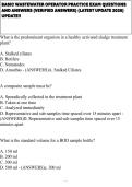 BASIC WASTEWATER OPERATOR PRACTICE EXAM QUESTIONS AND ANSWERS &lpar;VERIFIED ANSWERS&rpar; &lpar;LATEST UPDATE 2026&rpar; UPDATE&excl;&excl;