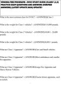 VIRGINIA FIRE PROGRAMS - EVOC STUDY GUIDE &lpar;CLASS 1&comma;2&comma;3&rpar; PRACTICE EXAM QUESTIONS AND ANSWERS &lpar;VERIFIED ANSWERS&rpar; &lpar;LATEST UPDATE 2026&rpar; UPDATE&excl;&excl; 