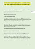HESI PHARMACOLOGY PRACTICE QUESTIONS & ANSWERS FOR FINAL EXAM LATEST UPDATED 2024 GUARANTEED SUCCESS FOR GRADE A&plus;&hellip;