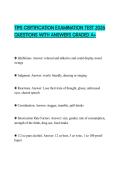 TIPS CERTIFICATION EXAMINATION TEST 2026 QUESTIONS WITH ANSWERS GRADED A&plus;