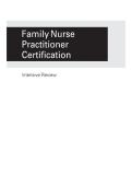 FULL TEST BANK FOR FAMILY NURSE PRACTITIONER CERTIFICATION INTENSIVE REVIEW&comma; FOURTH EDITION BY MARIA T&period; CODINA LEIK GRADED A&plus;
