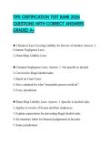 TIPS CERTIFICATION TEST BANK 2026 QUESTIONS WITH CORRECT ANSWERS GRADED A&plus;