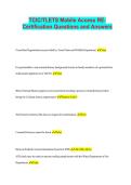 TCIC TLETS Mobile Access RE- Certification Questions and Answers 