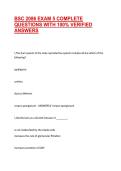 BSC 2086 EXAM 5 COMPLETE QUESTIONS WITH 100&percnt; VERIFIED ANSWERS