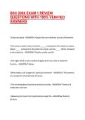 BSC 2086 EXAM 1 REVIEW QUESTIONS WITH 100&percnt; VERIFIED ANSWERS