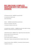 BSC 2086 EXAM 2 COMPLETE QUESTIONS WITH 100&percnt; VERIFIED ANSWERS