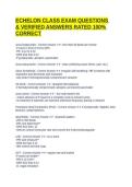 ECHELON CLASS EXAM QUESTIONS & VERIFIED ANSWERS RATED 100&percnt; CORRECT