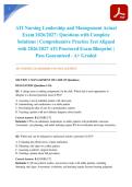 ATI Nursing Leadership and Management Actual Exam 2026&sol;2027 &vert; Questions with Complete Solutions &vert; Comprehensive Practice Test Aligned with 2026&sol;2027 ATI Proctored Exam Blueprint &vert; Pass Guaranteed - A&plus; Graded