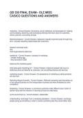 GB 350 FINAL EXAM-- OLE MISS CASICO QUESTIONS AND ANSWERS