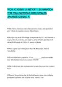 WGU ACADEMY US HISTORY 1 EXAMINATION TEST 2026 QUESTIONS WITH DETAILED ANSWERS GRADED A&plus;