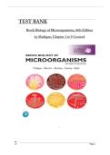 Brock Biology of Microorganisms&comma; 16th Global Edition Test Bank by Madigan&comma; ISBN&colon; 9781292404790&comma; All 34 Chapters Covered&comma; Verified Latest Edition