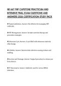 NR 667 FNP CAPSTONE PRACTICUM AND INTENSIVE FINAL EXAM QUESTIONS AND ANSWERS 2026 CERTIFICATION STUDY PACK