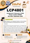 LCP4801 Assignment 2  &lpar;COMPLETE ANSWERS&rpar; Semester 2 2026 - DUE 4 September 2026