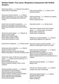 Shadow Health &vert; Tina Jones &vert; Respiratory Assessment with Verified Answers