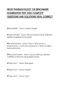 NR341 PHARMACOLOGY CJE BENCHMARK EXAMINATION TEST 2026 COMPLETE QUESTIONS AND SOLUTIONS 100&percnt; CORRECT