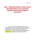 RMLO - CHAMPIONS SCHOOL OF REAL ESTATE 2026 BRAND NEW ACTUAL EXAM WITH VERIFIED QUESTIONS AND CORRECT SOLUTIONS 