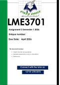 LME3701 Assignment 2 Research Proposal &lpar;Historical & Comparative QUALITY ANSWERS&rpar; Semester 1 2026 