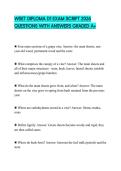 WSET DIPLOMA D1 EXAM SCRIPT 2026 QUESTIONS WITH ANSWERS GRADED A&plus;