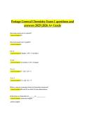 Portage General Chemistry Exam 1&comma; 2025&sol;2026 &ndash; Questions and Verified Answers&comma; A&plus; GradeGeneral Chemistry &ndash; Exam 1