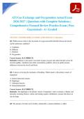 ATI Gas Exchange and Oxygenation Actual Exam 2026&sol;2027 &vert; Questions with Complete Solutions &vert; Comprehensive Focused Review Practice Exam &vert; Pass Guaranteed - A&plus; Graded