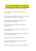 ICC Soils General &lpar;GR&rpar; Part 3 EXAM QUESTIONS AND ANSWERS&period;