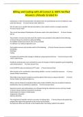 Billing and Coding with all Correct & 100&percnt; Verified Answers &vert;Already Graded A&plus;