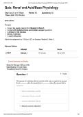MSCI 520&vert; Module 5&vert; Week 5 QUIZ&vert; Renal and Acid&sol;Base Physiology&vert; Questions and answers&vert; Updated &vert; RATED A&plus; &vert; 2026&vert; Liberty University