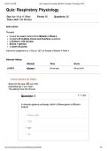 MSCI 520&vert; Module 4&vert; Week 4 QUIZ&vert; Renal and Acid&sol;Base Physiology&vert; Questions and answers&vert; Updated &vert; RATED A&plus; &vert; 2026&vert; Liberty University