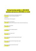 Portage Learning Biochemistry Module 1&comma; 2025&sol;2026 &ndash; Questions and Verified Answers&comma; A&plus; GradeBiochemistry &ndash; Module 1&colon; The Amazing World of Biochemistry 