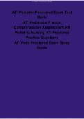 ATI Pediatric Proctored Exam Test Bank RN Comprehensive Assessment Success 2025&sol; 2026