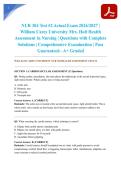 NUR 304 Test &num;2 Actual Exam 2026&sol;2027 &vert; William Carey University Mrs&period; Holt Health Assessment in Nursing &vert; Questions with Complete Solutions &vert; Comprehensive Examination &vert; Pass Guaranteed - A&plus; Graded
