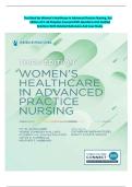 Complete Test Bank for Women&rsquo;s Healthcare in Advanced Practice Nursing&comma; 3rd Edition All 1-46 Chapters Covered With Questions And Verified Solutions With Rationales And Case Study&period;