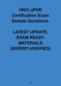 HRCI aPHR Certification Exam Sample Questions &vert; Practice Test & HR Exam Prep PDF