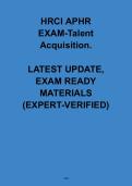 HRCI aPHR Exam &ndash; Talent Acquisition &vert; Practice Questions & HR Certification Prep PDF