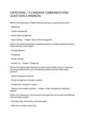 CAPM EXAM - 10&period;2 MANAGE COMMUNICATIONS QUESTIONS & ANSWERS