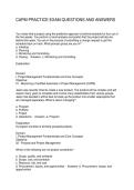 CAPM PRACTICE EXAM QUESTIONS AND ANSWERS