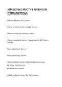 ABFAS EXAM 2 PRACTICE REVIEW 2026 TESTED QUESTIONS