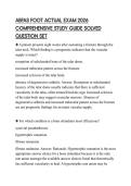ABFAS FOOT ACTUAL EXAM 2026 COMPREHENSIVE STUDY GUIDE SOLVED QUESTION SET