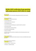 SOCRA CCRP Certification Exam&comma; 2025&sol;2026 &ndash; Questions with Verified Answers&comma; A&plus; GradeSOCRA CCRP Certification Exam &ndash; Study Resource