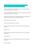 Structural Pest Control Board Applicators Exam Study Questions with Verified A&plus; Answers