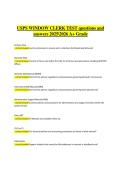 USPS Window Clerk Test&comma; 2025&sol;2026 &ndash; Questions and Verified Answers&comma; A&plus; GradeUSPS 421 Window Clerk Exam &ndash; Practice 